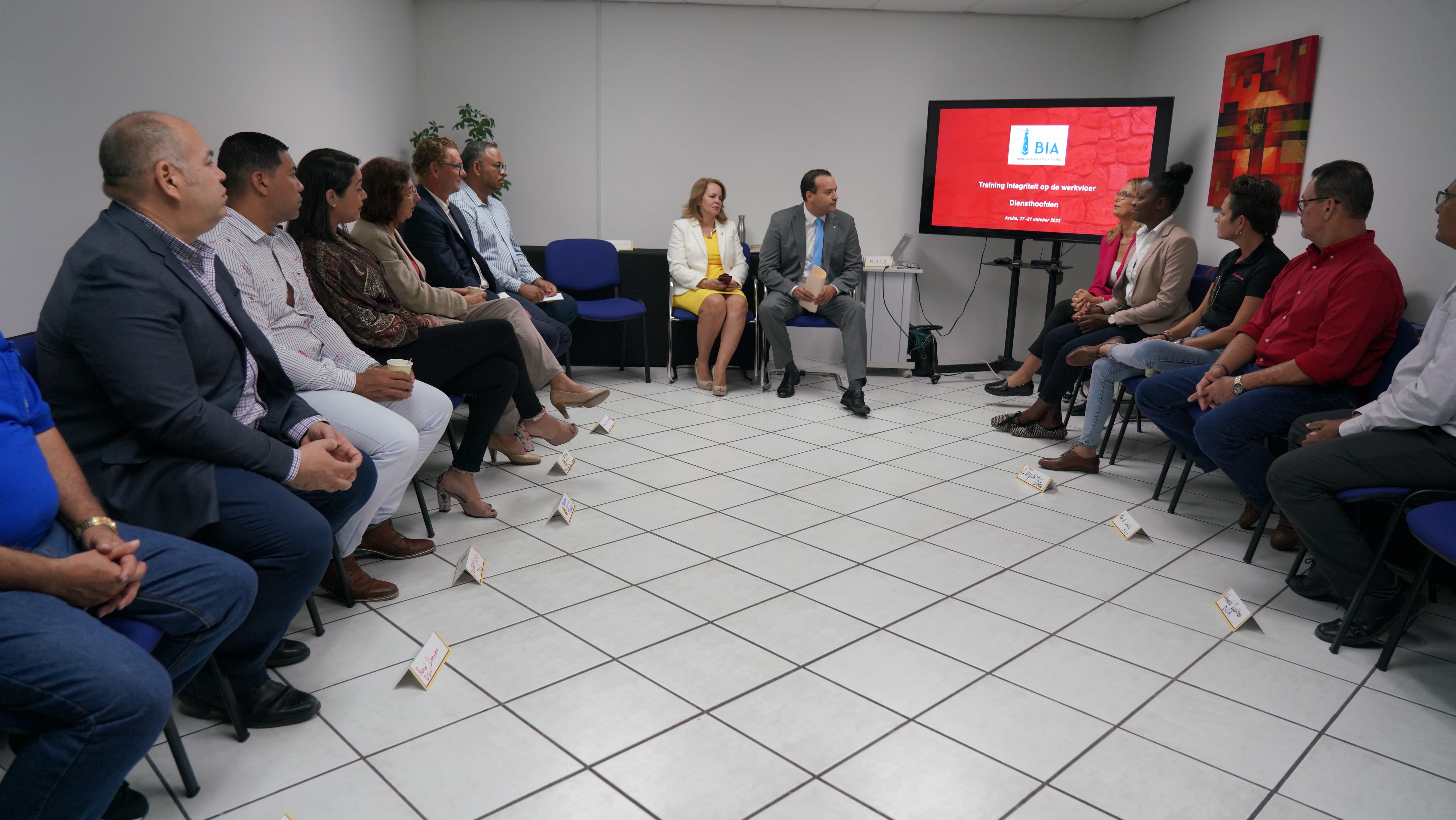 Departamentonan di gobierno a inicia training tocante integridad na trabou